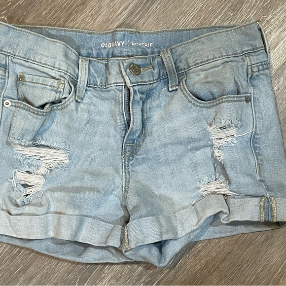 Old Navy Pants - Old Navy Women's Distressed Light Blue Jean Shorts